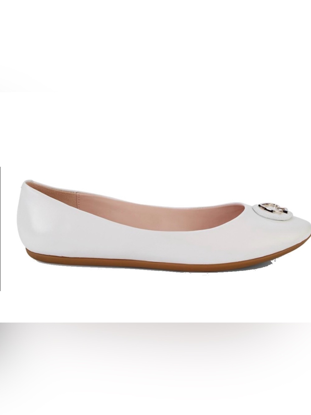 Kate Spade VGUC Pallenberg White Leather Ballet Flats Size 8 Box